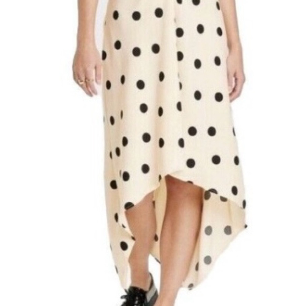 A New Day NWT
Women's Crepe Short Sleeve
Midi Color: Cream with Black Polka Dots - Picture 7 of 11